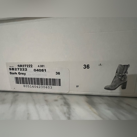 SeeBy Chloe Lyna Suede Buckle Boots Size 6 - Picture 8 of 8